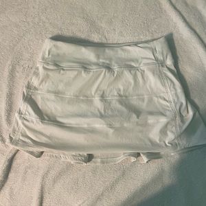 Lululemon pace rival skirt tall white 4